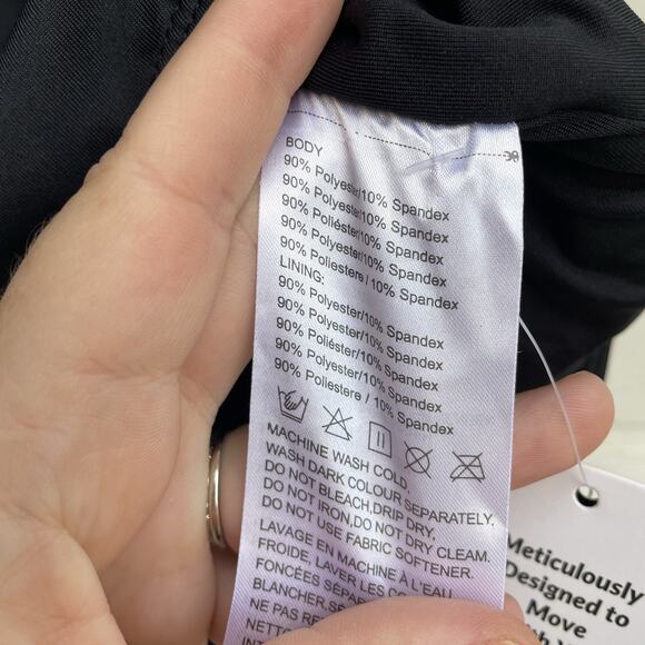 BALEAF Women's 42 Black Racerback One Piece Training Swimwear Bathing Suit 2XL - Picture 7 of 9